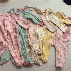 Charming Kids Footies Set - Pink, Blue, Yellow